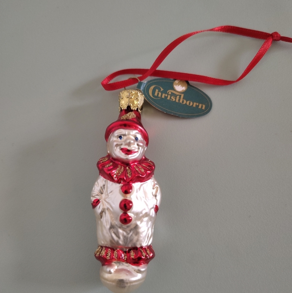 Vintage Mouth-Blown And Hand-Painted Christborn Bavaria Germany Ornament